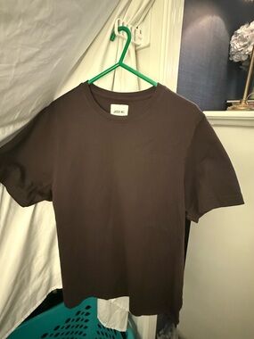 Jason Wu Men's Brown Short Sleeve Crewneck Tee